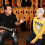 Tommy Castro and Byron Cage give an impromptu lesson to Abbey