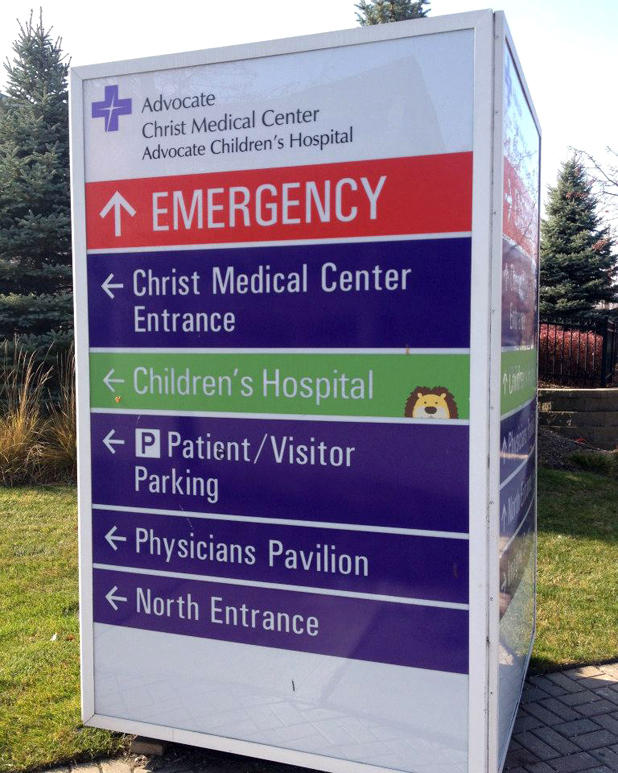 Advocate Children's Hospital Sign